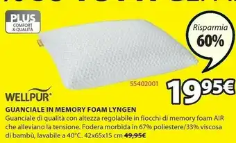 JYSK Wellpur guanciale lyngen offerta