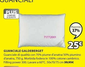 JYSK Guanciale galdeberget offerta