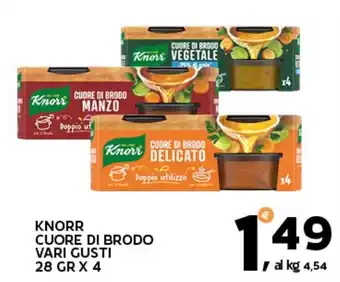 Extra Supermercati Knorr cuore di brodo vari gusti offerta