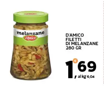 Extra Supermercati D'amico filetti di melanzane offerta