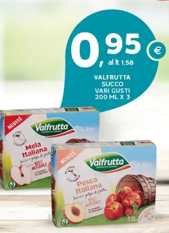 Extra Supermercati Valfrutta succo vari gusti offerta