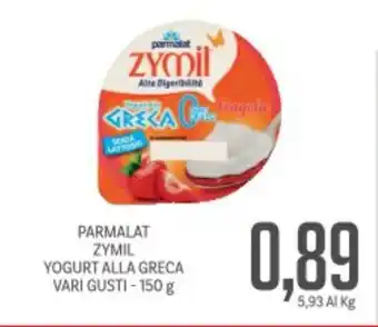 Supermercati Piccolo Parmalat zymil yogurt alla greca vari gusti offerta