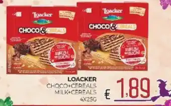 Eté Loacker choco+cereals milk+cereals offerta