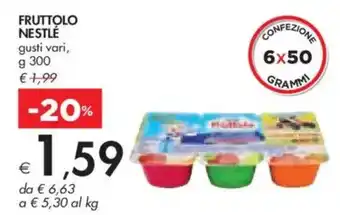 Bennet Fruttolo nestlé offerta