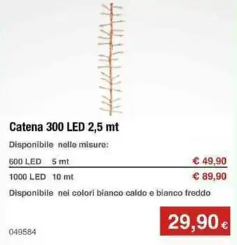 Catena 300 Led 2,5 mt