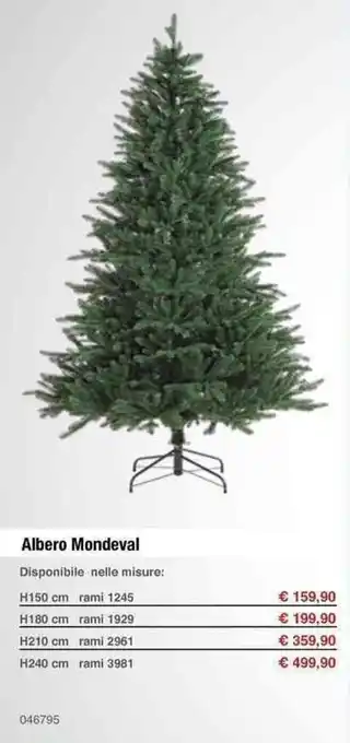 Albero Mondeval H150 cm rami 1245