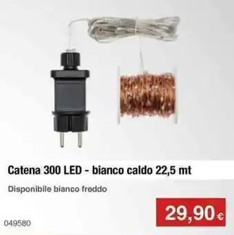 Catena 300 LED - bianco caldo 22,5 mt