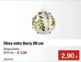 Handy fai da te Sfera vetro Barry Ø8 cm offerta