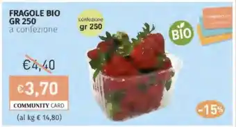 Prezzemolo e Vitale Fragole bio offerta