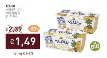 Prezzemolo e Vitale TEDDI Yogurt Bio vari gusti offerta