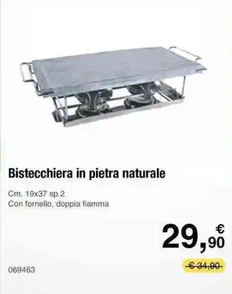 Bistecchiera in pietra naturale Cm. 19x37