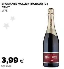 Tigre Spumante muller thurgau igt cavit offerta