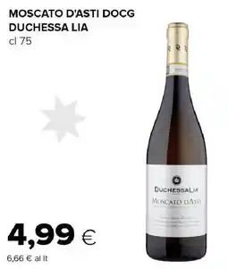 Tigre Moscato d'asti docg DUCHESSA LIA offerta