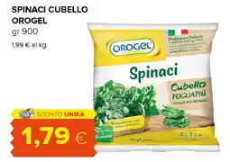 Tigre Spinaci cubello OROGEL offerta