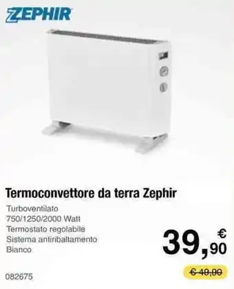 Handy fai da te Zephir Termoconvettore da terra offerta