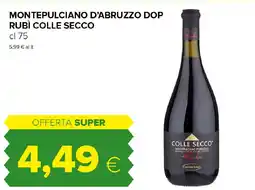 Tigre Montepulciano d'abruzzo dop rubì COLLE SECCO offerta