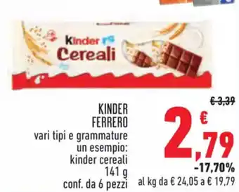 Conad City Kinder ferrero offerta