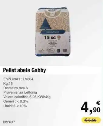 Handy fai da te Pellet abete Gabby 15kg offerta