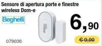 Handy fai da te Beghelli Sensore di apertura porte e finestre wireless Dom-e offerta