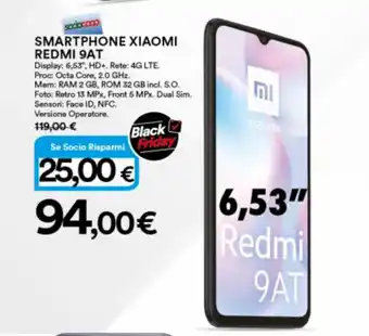 Ipercoop Xiaomi Redmi 9AT Smartphone offerta