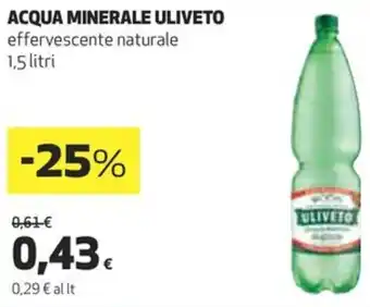 Coop Acqua minerale ULIVETO offerta