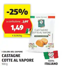 ALDI I colori del sapore castagne cotte al vapore offerta