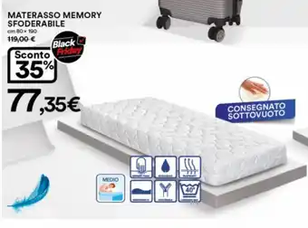 Ipercoop Materasso Memory Sfoderabile cm 80x190 offerta