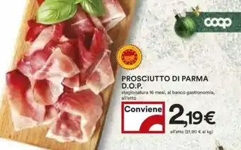 Coop Prosciutto di parma d.o.p. offerta