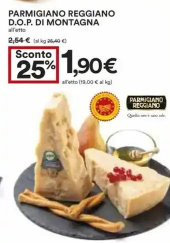 Coop Parmigiano reggiano d.o.p. di montagna offerta