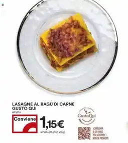 Coop Lasagne al ragù di carne gusto qui offerta