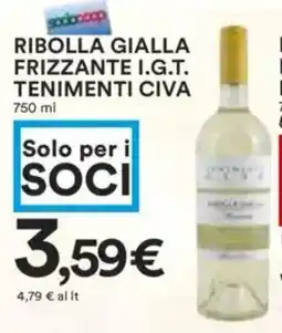 Coop Ribolla gialla frizzante i.g.t. tenimenti CIVA offerta
