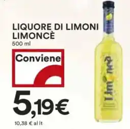 Coop Liquore di limoni LIMONCÈ offerta