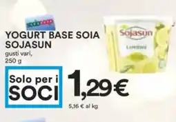 Coop Yogurt base soia SOJASUN offerta