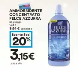 Coop Ammorbidente concentrato FELCE AZZURRA offerta