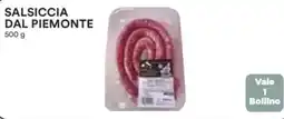Coop Salsiccia dal piemonte offerta