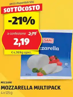 ALDI MILSANI Mozzarella multipack offerta