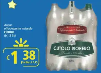 Alter Discount Acqua effervescente naturale CUTOLO offerta
