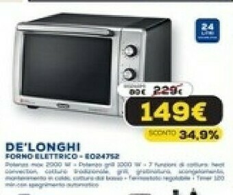 Euronics Forno elettrico offerta