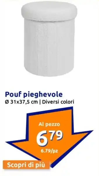 Action Pouf pieghevole offerta