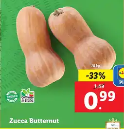 Lidl Zucca Butternut offerta