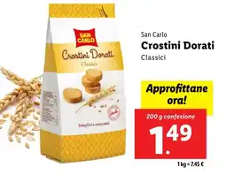 Lidl San Carlo Crostini Dorati offerta