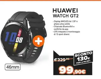 Expert Watch gt 2 3,53 cm (1.39") 46 mm amoled nero gps (satellitare) offerta
