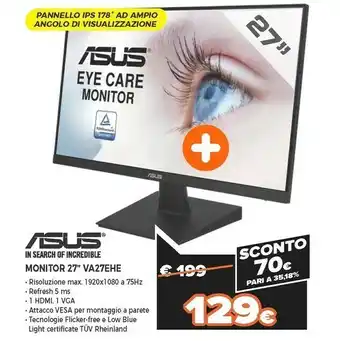 Expert Va27ehe 68,6 cm (27") 1920 x 1080 pixel full hd led nero offerta