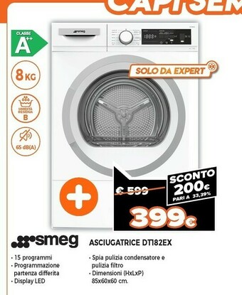 Expert Asciugatrice dt182ex offerta