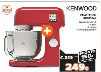 Expert Electronics kmx750ar robot da cucina 5 l rosso, acciaio inossidabile 1000 w offerta