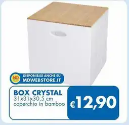 MD Discount Box crystal coperchio in bamboo offerta