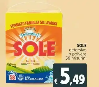 Detersivo in polvere 58 misurini