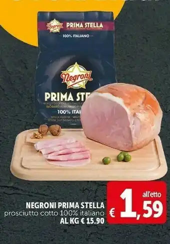 Deco Supermercati Prima stella prosciutto cotto 100% italiano offerta