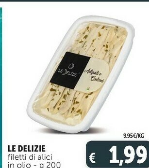 Deco Supermercati Filetti di alici in olio offerta