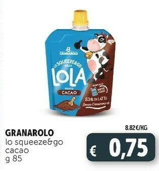 Deco Supermercati Squeeze & go al cacao 85 g(ml) offerta